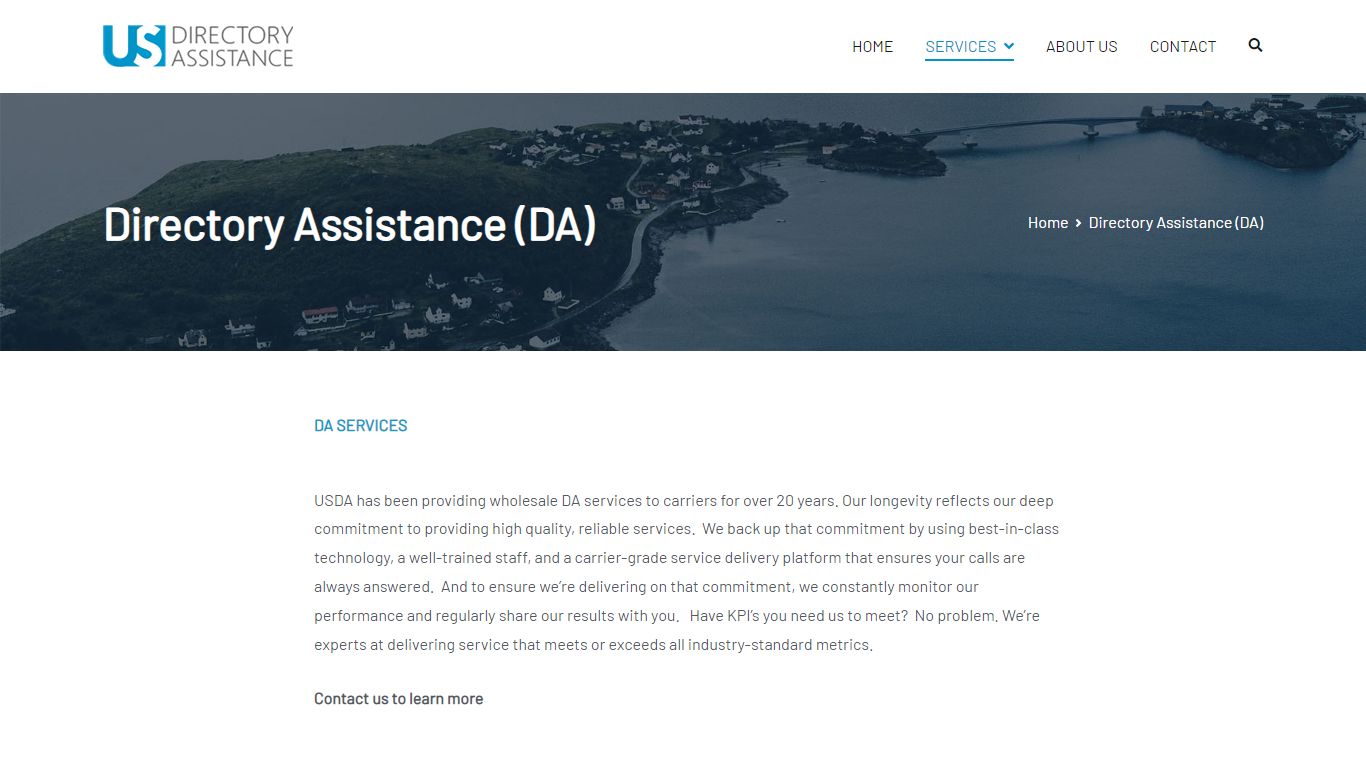 Directory Assistance (DA) – US Directory Assistance